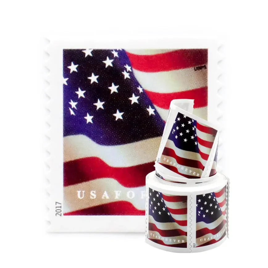 2017 Forever Stamps US Flag First Class Postage Stamps Coil of 100 PCS/Roll