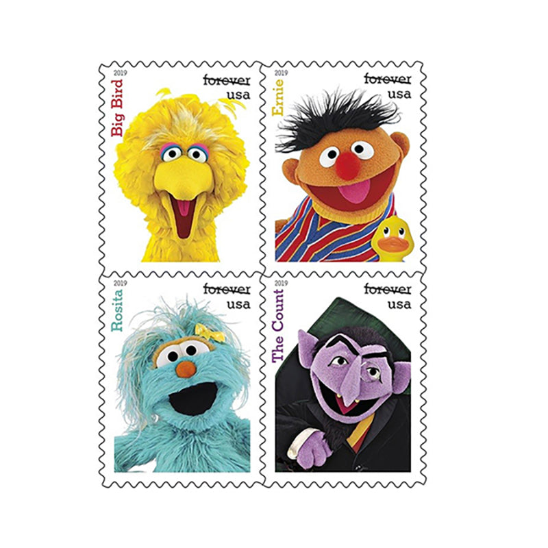 (80) 2019 USPS Sesame Street 5 Sheet of 16 Mint Forever Stamps