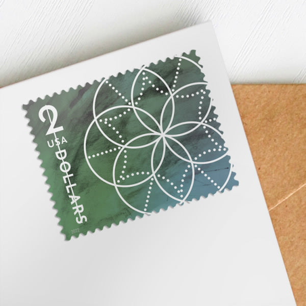 $2 Floral Geometry Stamps - Sheets of 4 (Copy)