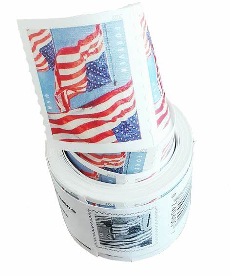 2022 Forever Stamps US Flag First Class Postage Stamps Coil of 100 PCS/Roll