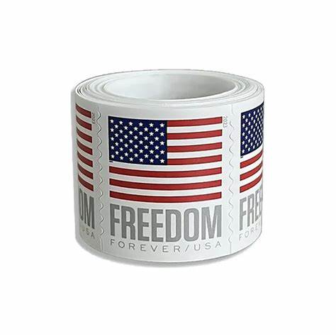 (10) 2023 Forever Stamps US Flag First Class Postage Stamps Coil of 100 PCS/Roll