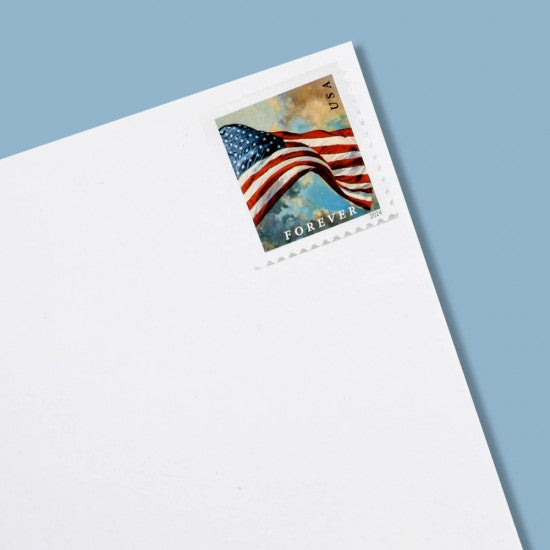 2024 Forever Stamps US Flag First Class Postage Stamps Coil of 100 PCS/Roll