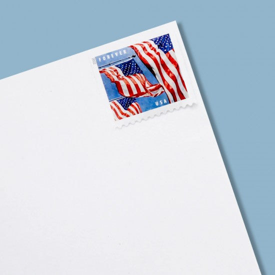 (100) 2022 Forever Stamps US Flag First Class Postage Stamps 5 Booklets of 20