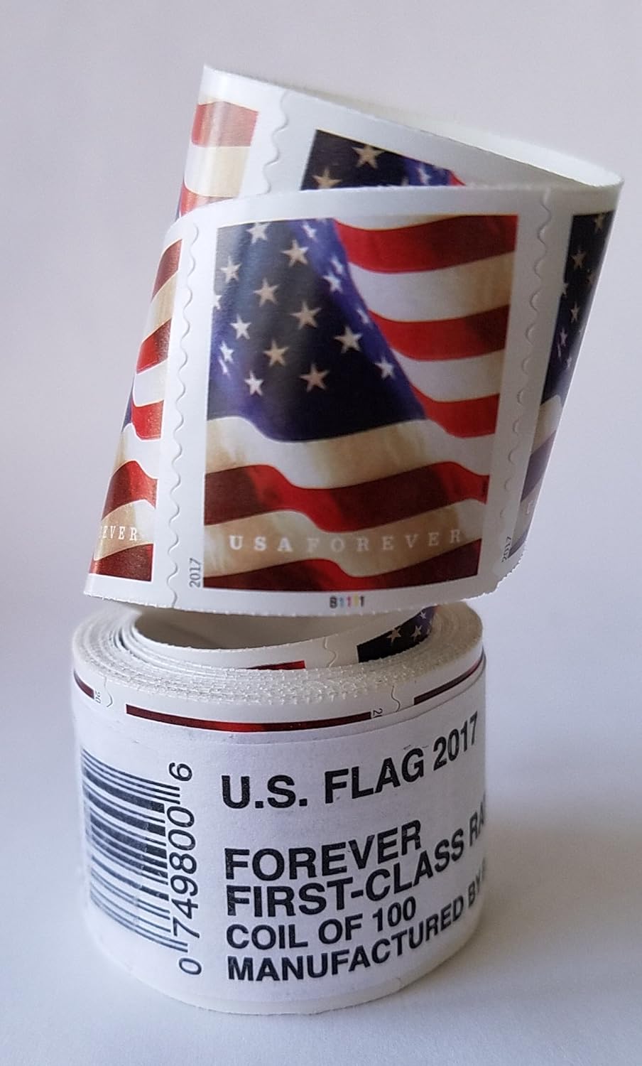 2017 Forever Stamps US Flag First Class Postage Stamps Coil of 100 PCS/Roll