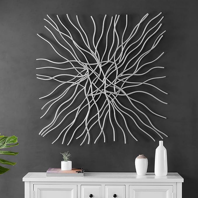 SAFAVIEH Home Collection Averina Antique White Metal Abstract Branches Wall Decor