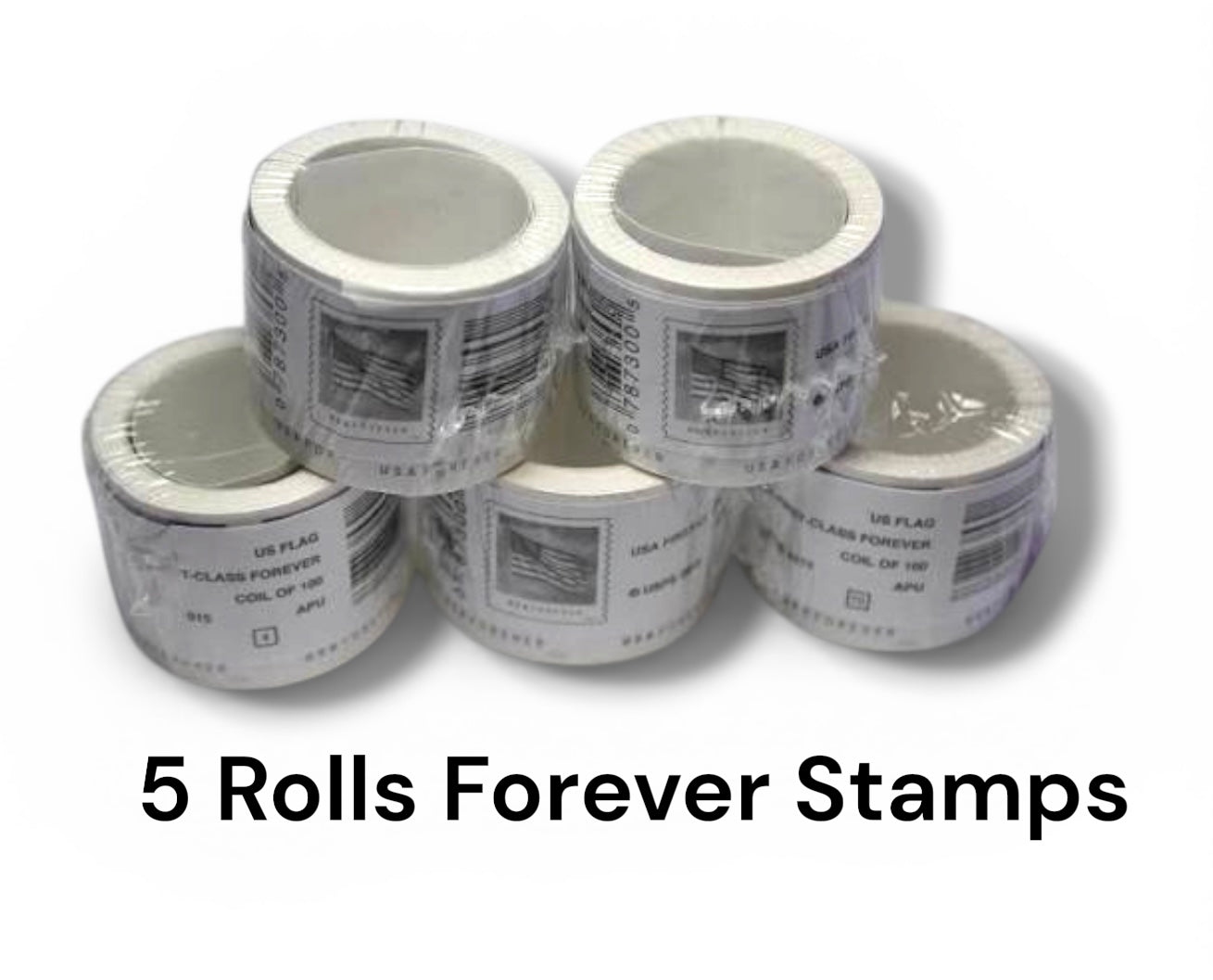 (5) 2022 Forever Stamps US Flag First Class Postage Stamps Coil of 100 PCS/Rolls