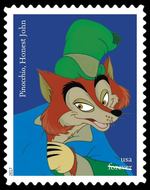 (100) 2017 DISNEY VILLIANS FOREVER STAMPS FIRST CLASS - 5 BOOKS IF 20