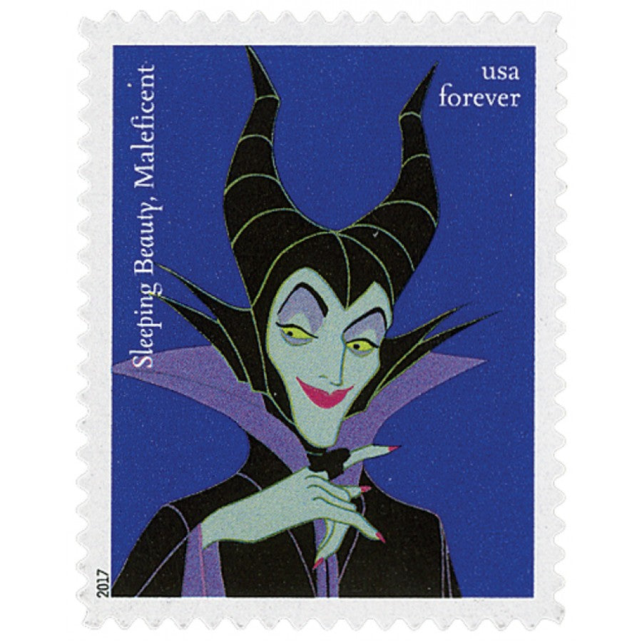 (100) 2017 DISNEY VILLIANS FOREVER STAMPS FIRST CLASS - 5 BOOKS IF 20
